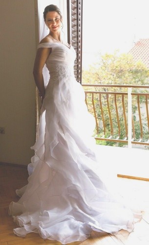 Hochzeitskleid volant organza - volant,