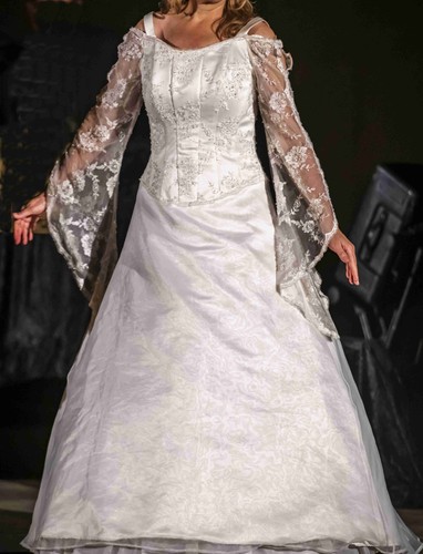 Korsagen brautkleid weißes - *,